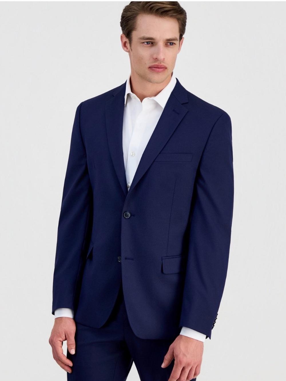 Alfani Slim Fit Stretch Navy Suit Jacket